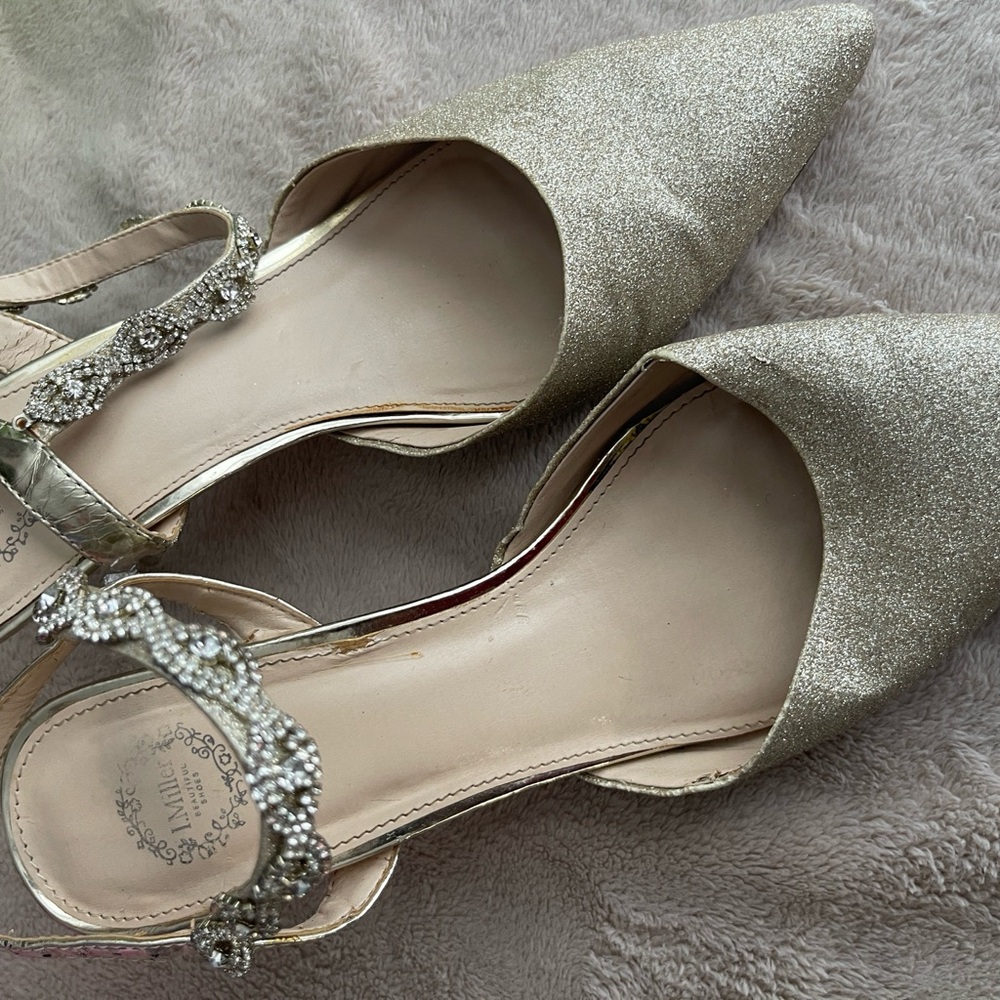 Valentino Gold Heels with D'Orsay Elegance